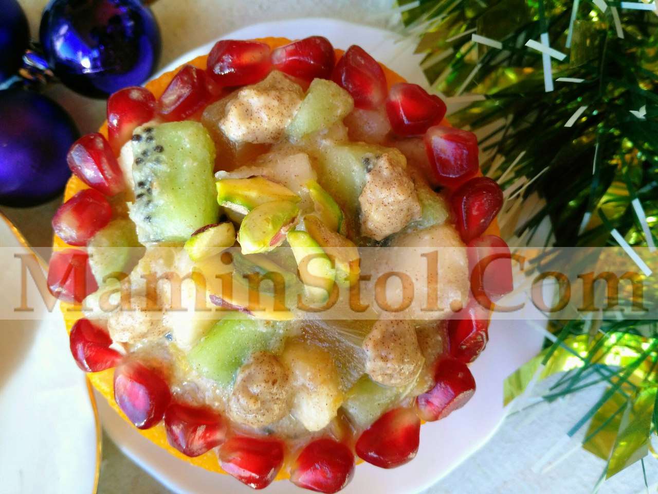 Фруктовый салатик в апельсине Фруктовый салатик в апельсине