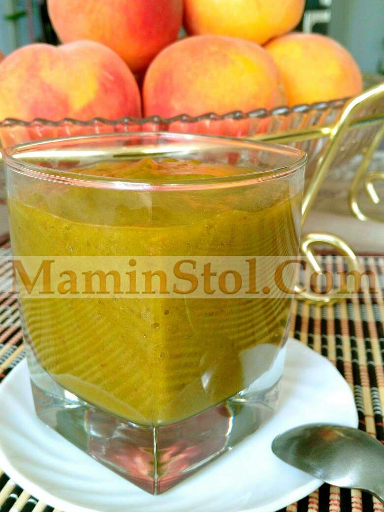 Смузи персиковый с портулаком