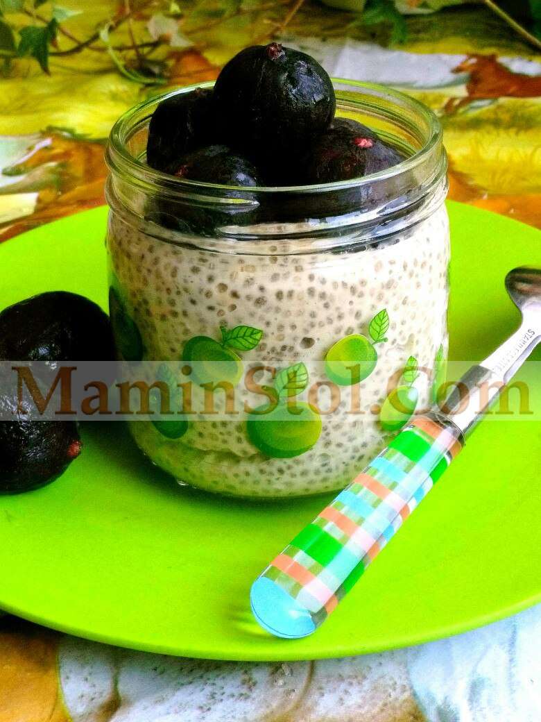 Дынный чиа пудинг с инжиром