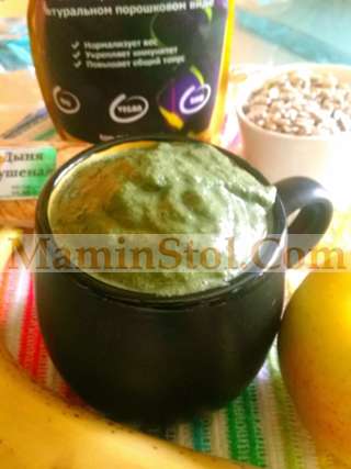 Густой коктейль со спирулиной