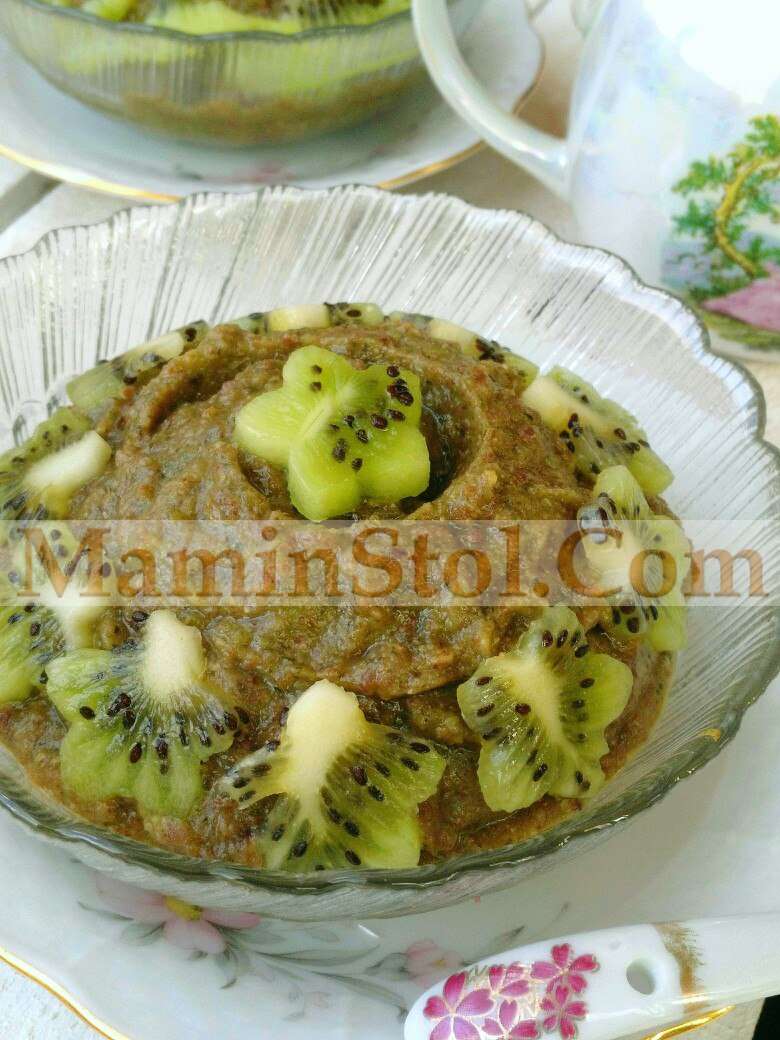 Льняная каша с крапивой и киви Льняная каша с крапивой и киви