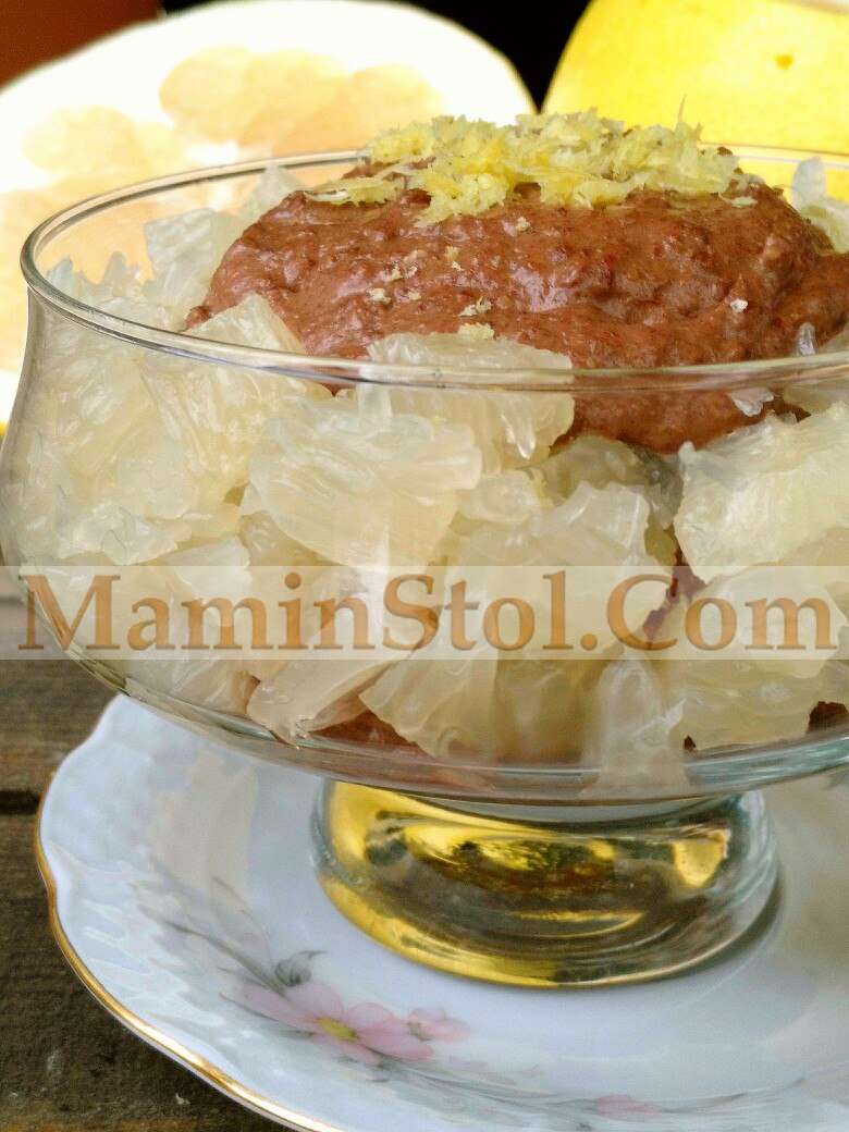 Льняная шоколадная каша с помело Льняная шоколадная каша с помело