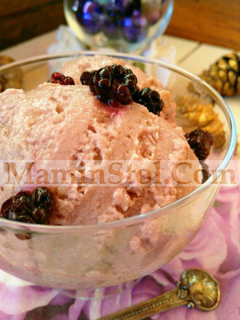 Мороженое ежевичное Мороженое ежевичное