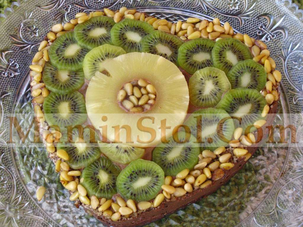 Шоколадный лава кейк с ананасом Шоколадный лава кейк с ананасом