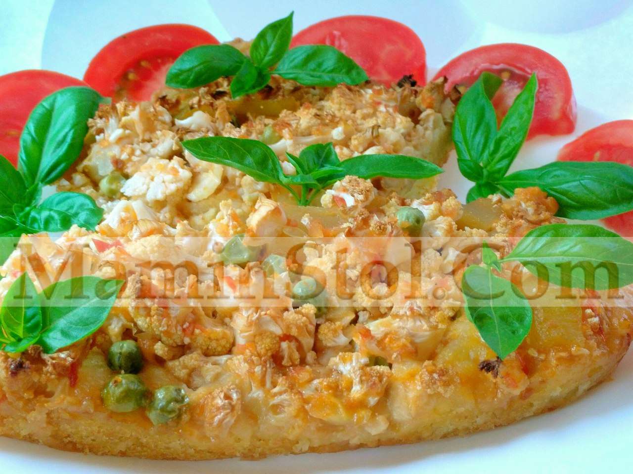 Веганский пирог с тофу и овощами Веганский пирог с тофу и овощами