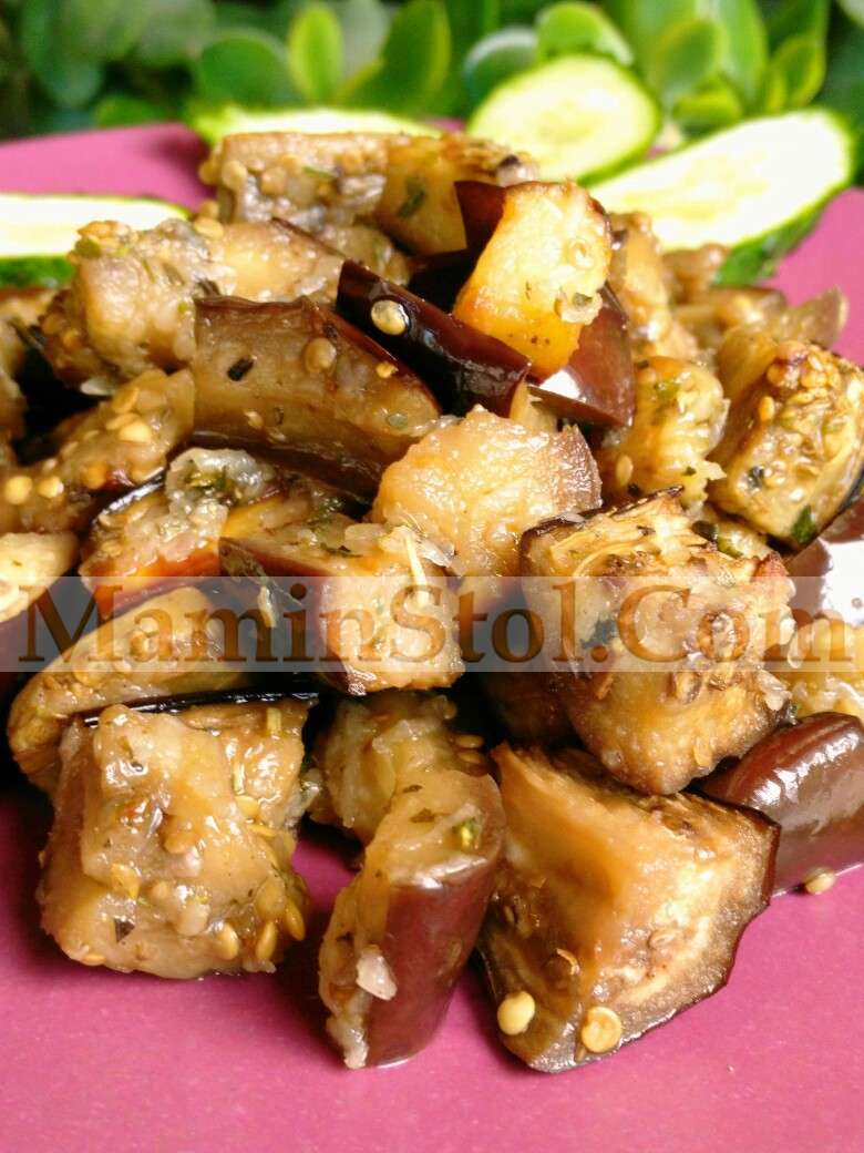 Печеные баклажаны с прованскими травами