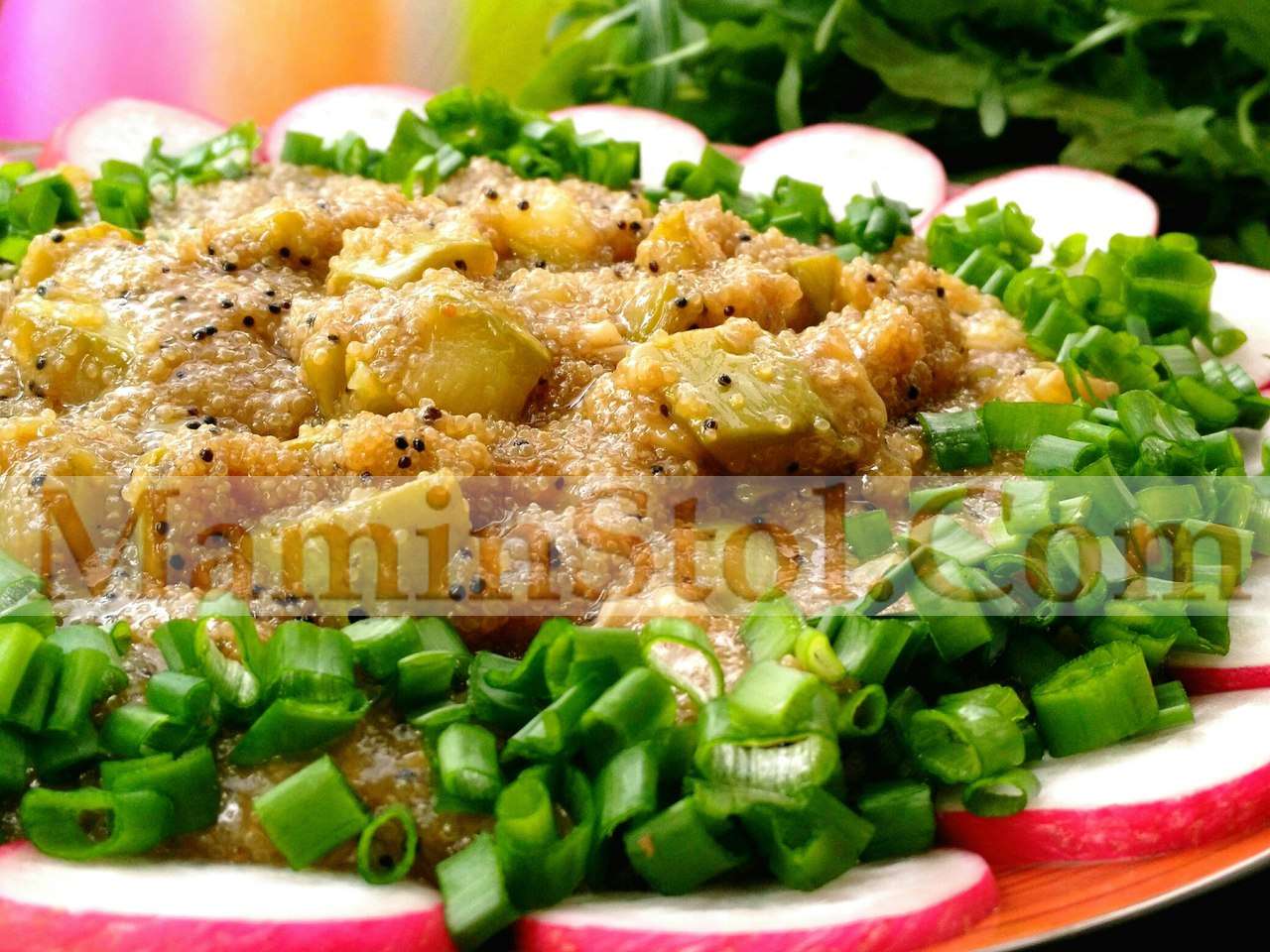 Гарнир из амаранта с кабачками Гарнир из амаранта с кабачками