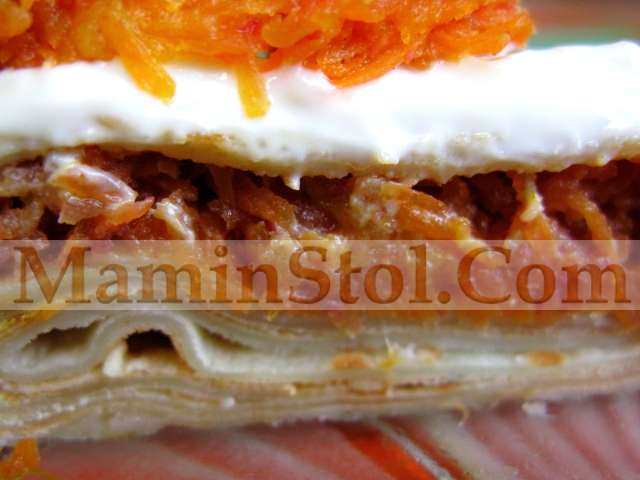Блинчики с морковью и яблоком Блинчики с морковью и яблоком