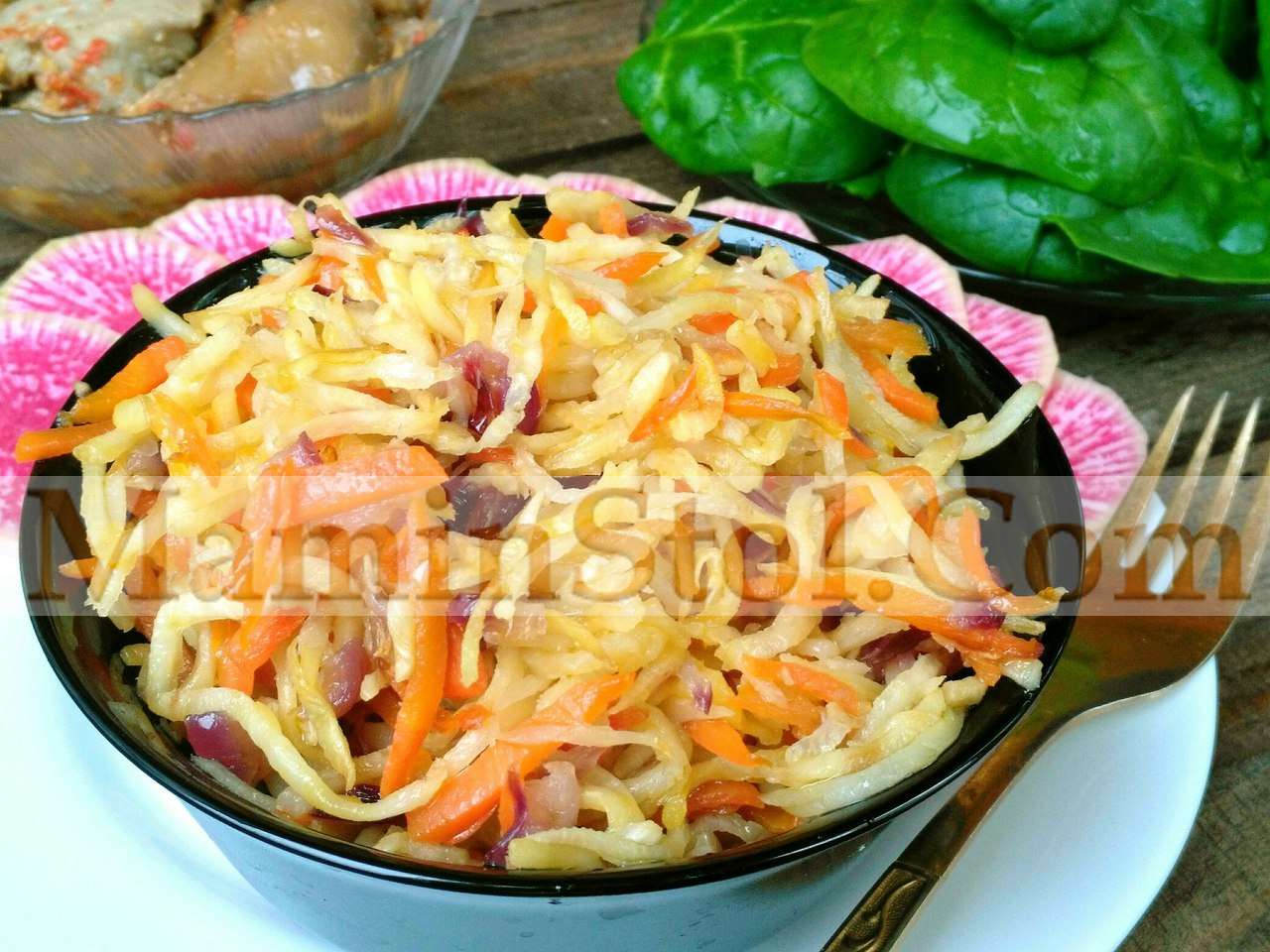 Жареный корневой сельдерей Жареный корневой сельдерей