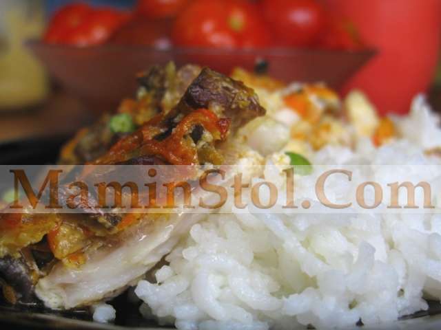 Рыба запеченая с овощами и грибами Рыба запеченая с овощами и грибами