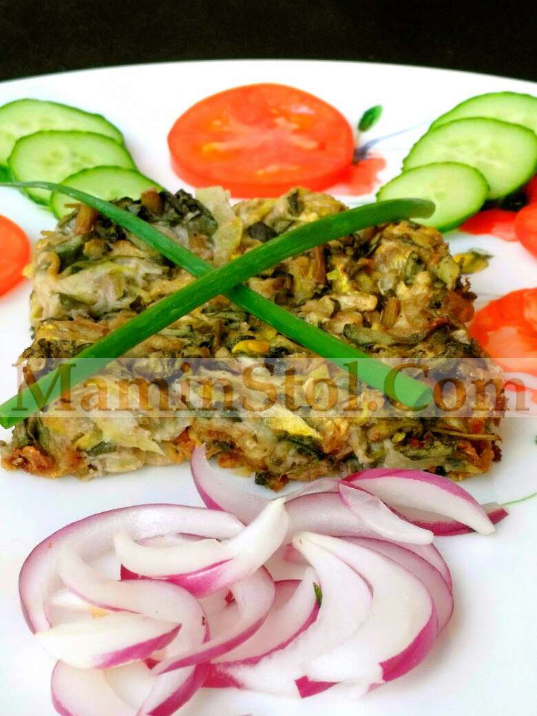 Запеканка из кабачков с портулаком и чесноком Запеканка из кабачков с портулаком и чесноком